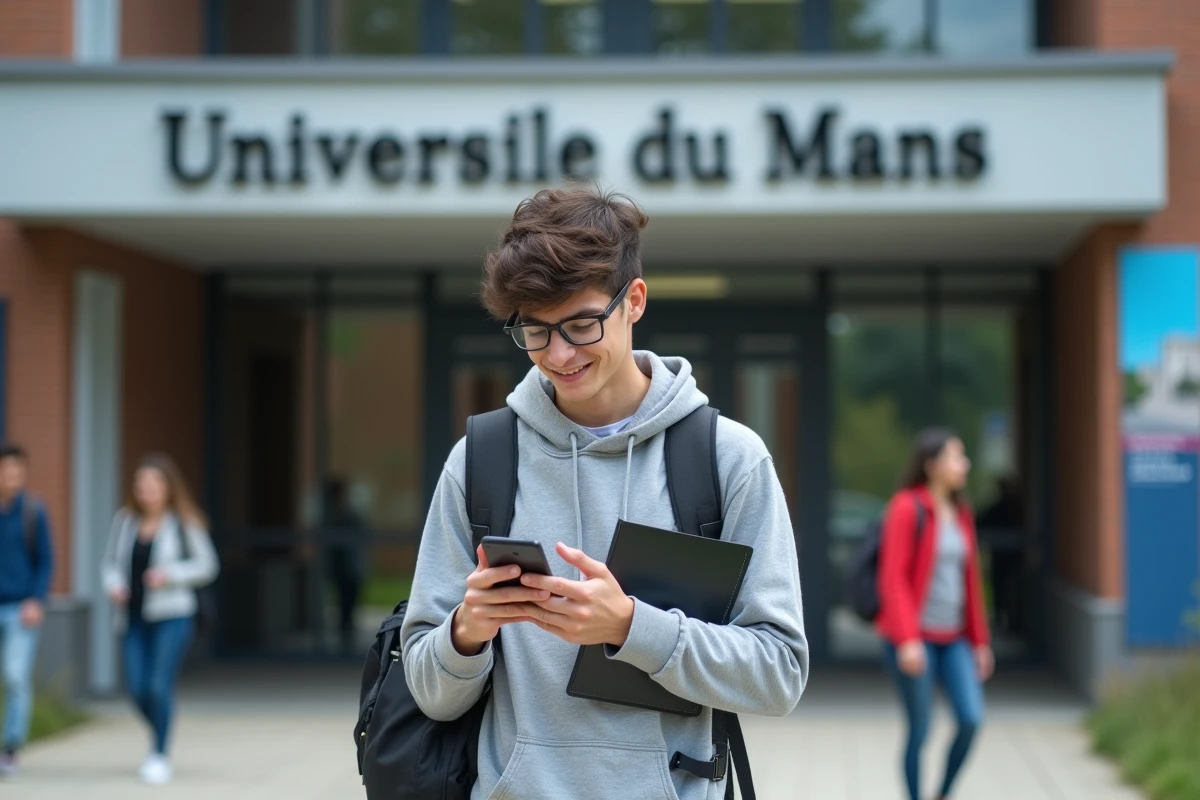 Jeune homme devant l